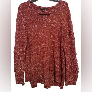 Rock & Republic V-Neck Sweater - Burgandy